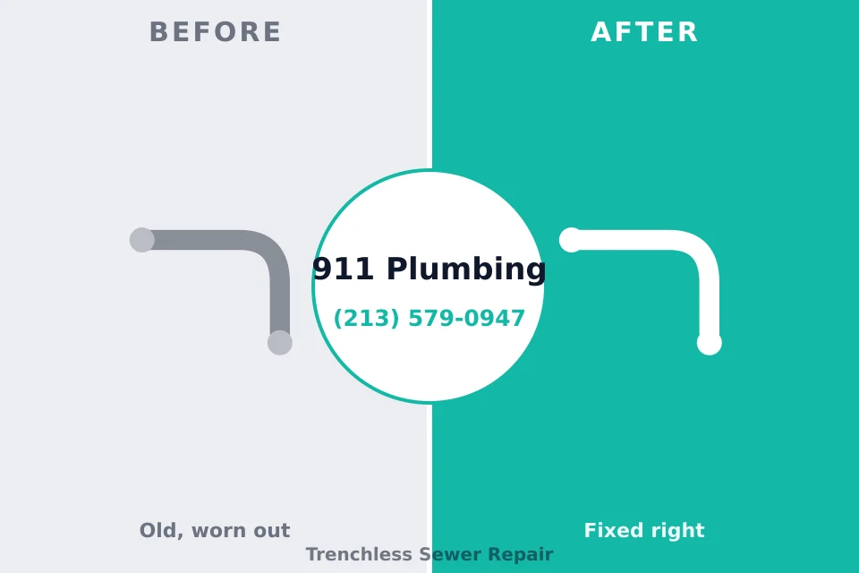 Before and after: plumbing company Canton, TX